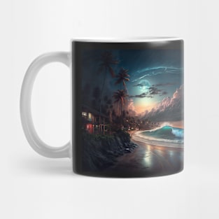 Wave in the moonlight Mug